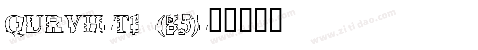 QURVH-T1 (85)字体转换